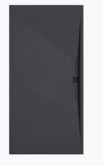 Sanifun douchebak Stone Side Anthraciet Slate 1200 x 900 P, Ophalen of Verzenden, Nieuw, Douche