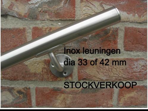 NIEUWE inox leuningen - STOCKVERKOOP - rvs trapleuning