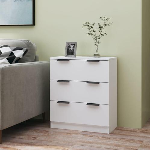 vidaXL Dressoir 60x30x70 cm bewerkt hout wit, Huis en Inrichting, Kasten | Dressoirs, Nieuw, Verzenden