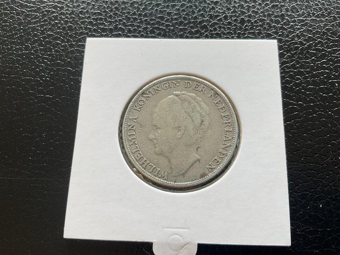 Nederland. Wilhelmina. 1 Gulden 1944 P (zeldzaam) (Zonder, Timbres & Monnaies, Monnaies | Pays-Bas