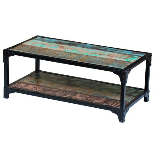vidaXL Salontafel massief gerecycled hout, Huis en Inrichting, Tafels | Salontafels, Nieuw, Verzenden