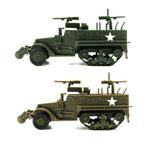 1:72 M3A1 Half-Track Jeep Bouwkit - Amerikaanse Leger Wagen, Hobby & Loisirs créatifs, Modélisme | Autre, Verzenden