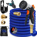 KESSER® Premium Tuinslang 15m - Uitrekbare Tuinslang - Blauw, Verzenden, Nieuw