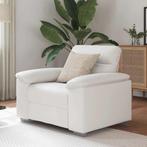vidaXL bank / zetelstoel Wit 100x81x84 cm Kunstleer, Huis en Inrichting, Verzenden, Nieuw