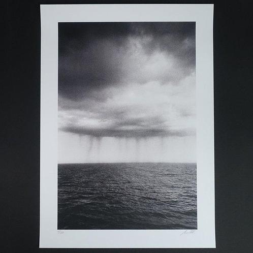 Frank Machalowski - Rain over North Sea - XL, Antiek en Kunst, Kunst | Schilderijen | Modern