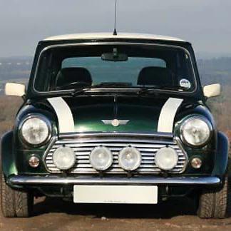 1 Paar witte motorkap stickers (strepen) voor classic Mini., Autos : Pièces & Accessoires, Autres pièces automobiles, Enlèvement ou Envoi