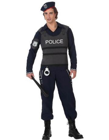 Carnaval Kostuum politie man, Ophalen of Verzenden