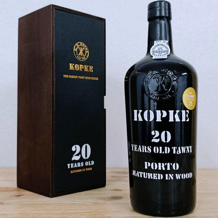 Kopke - 20 years old Tawny - Douro - 2 Flessen (0.75 liter), Verzamelen, Wijnen