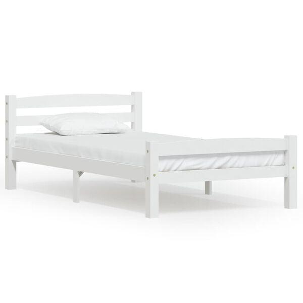 Bedframe Grenen Wit 100x200 | Retour Deal | 40%, Huis en Inrichting, Slaapkamer | Bedden, 100 cm, 200 cm, Wit, Nieuw, Hout, Eenpersoons
