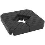 Parasolvoet - Luxaflex - 4-delig - Zweefparasol - Zwart, Ophalen of Verzenden, Nieuw