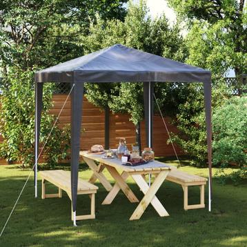 vidaXL Partytent professioneel 2x2 m antraciet, Verzenden