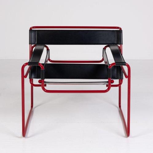 Knoll - Marcel Breuer - Fauteuil - Wassily Stoel - Leder,, Antiquités & Art, Art | Objets design