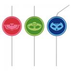 Pj Masks Papieren Rietjes 4st, Verzenden, Nieuw
