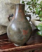 Vaas - Brons - China - Guangxu (1875-1908) - Vaas met, Antiek en Kunst