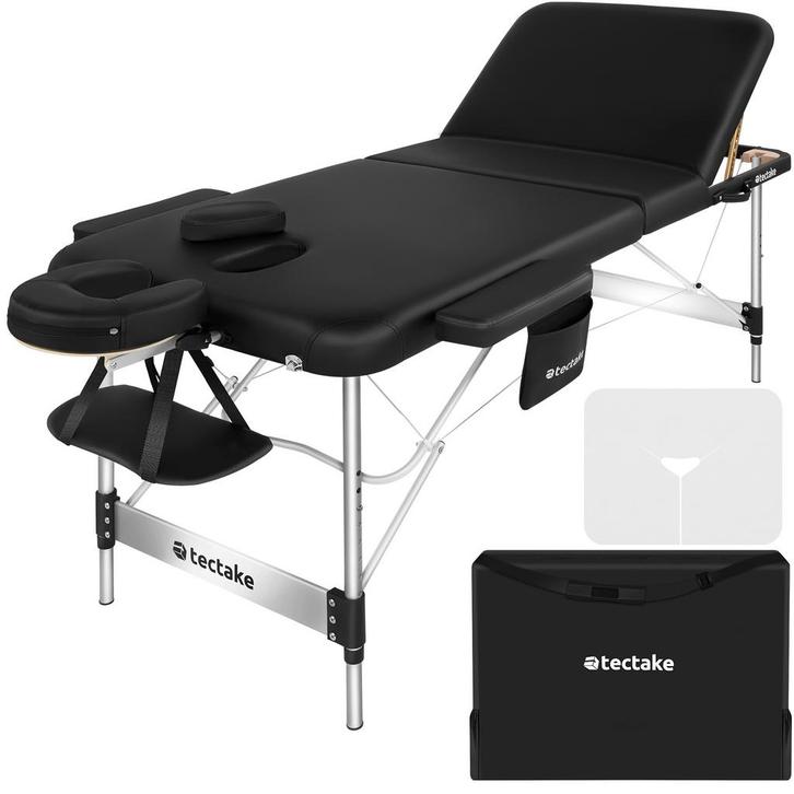 tectake Massagetafel met 3 zones Ko Tao, draagtas, aluminium, Sport en Fitness, Massageproducten, Verzenden