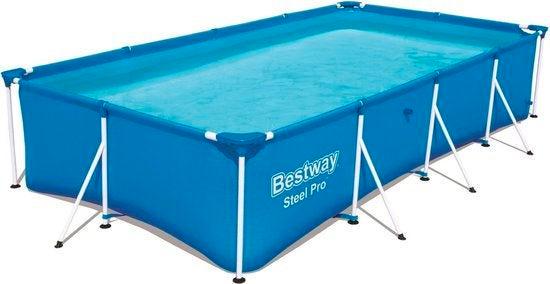 2dekans | Bestway Opzetzwembad – Rechthoekig Stalen Frame –, Tuin en Terras, Zwembaden, Ophalen of Verzenden