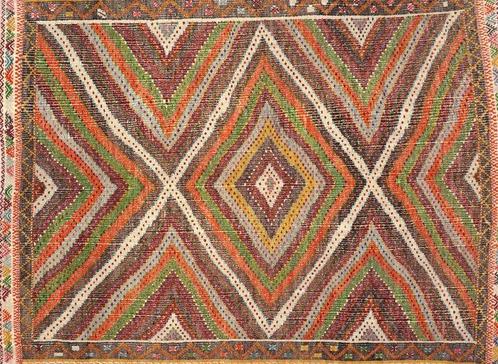 Usak - Kelim - 254 cm - 191 cm, Huis en Inrichting, Stoffering | Tapijten en Vloerkleden