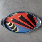 ART DECO - Dienblad - Hout, glas, metaal, bakeliet, Antiek en Kunst