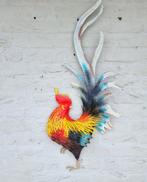 Sculpture, Metal rooster wall decor - 103 cm - Métal