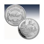 États-Unis. Silver medal 2023 Sioux Indian Chief Canoe, 1 Oz
