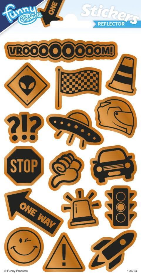 Reflecterende Stickers Verkeer, Hobby & Loisirs créatifs, Articles de fête, Envoi