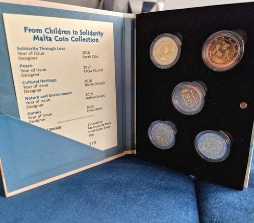 Malta. 2 Euro 2016/2020 From Children in Solidarity (5, Postzegels en Munten, Munten | Europa | Euromunten