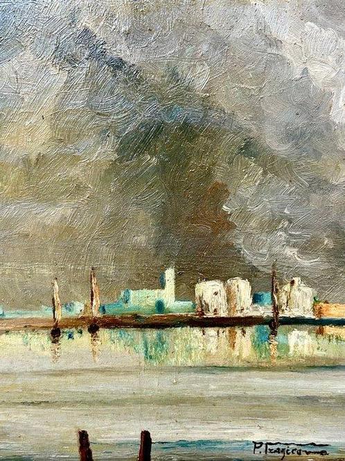 Pietro Fragiacomo (1856–1922), Attribué(e) à - Scorcio di, Antiek en Kunst, Kunst | Schilderijen | Klassiek