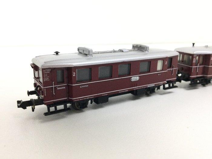 Minitrix N - 2090/2092 - Treinset (2) - 2-delig motorwagen, Hobby en Vrije tijd, Modeltreinen | N-Spoor