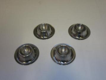 Veiling - 2x Eierdoppenset RVS 4-delig beschikbaar voor biedingen