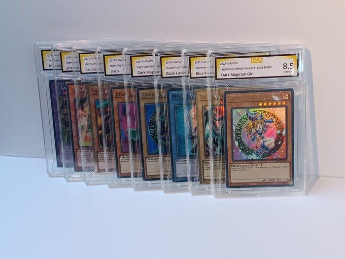 Konami - 8 Card - Yu-Gi-Oh! - 8 Mixed graded cards! (Yugioh), Verzamelen, Overige Verzamelen