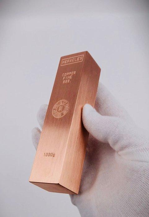 1 kilogram .999 - Copper - Fonderie Heracles - France -, Timbres & Monnaies, Métaux nobles & Lingots