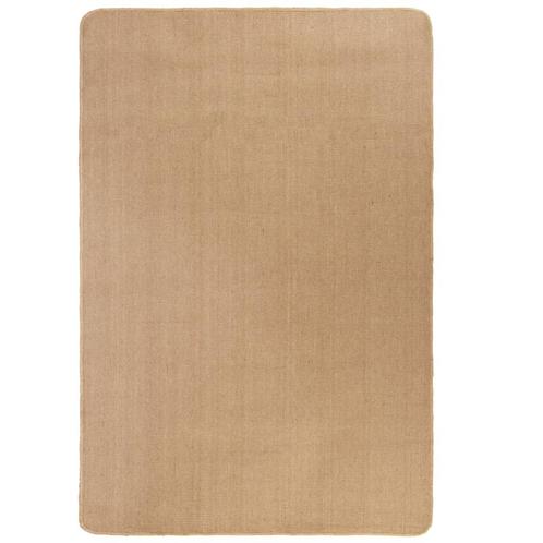 vidaXL Tapijt met latex onderkant 70x130 cm jute natuurlijk, Huis en Inrichting, Stoffering | Tapijten en Vloerkleden, Nieuw, Verzenden