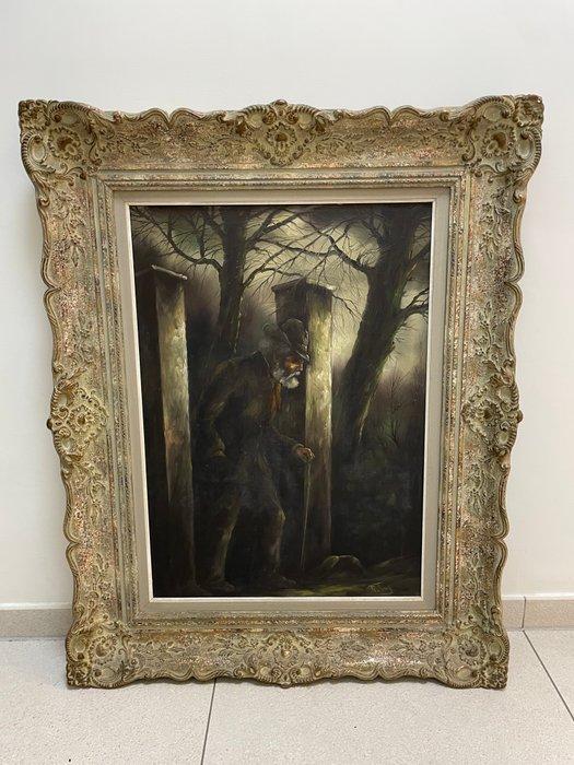 Hollandse School (XX) - Oude man, Antiek en Kunst, Kunst | Schilderijen | Klassiek