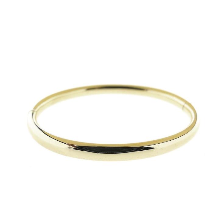 Gouden slavenarmband; Maat M/L, Handtassen en Accessoires, Armbanden, Overige kleuren, Gebruikt, Goud, Ophalen of Verzenden