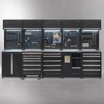 Datona Werkplaatsinrichting PREMIUM met RVS werkblad 340 cm, Doe-het-zelf en Bouw, Ophalen of Verzenden, Nieuw