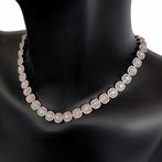 Collier - 18 carats Or blanc, Or rose - 18.12ct. tw. Rose