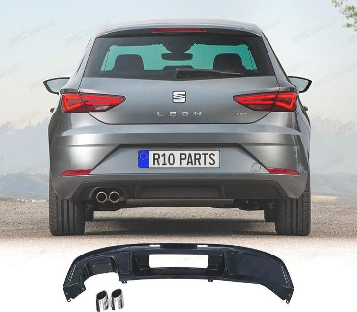 DIFFUSEUR SEAT LEON 17-20 LOOK FR NOIR BRILLANT + EMBOUTS D, Auto-onderdelen, Carrosserie, Verzenden