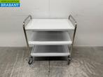 RVS Zorro Serveerwagen 3 lagen 86 cm Horeca, Ophalen of Verzenden, Nieuw in verpakking