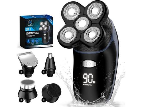 Scheerapparaat Mannen 5 in 1 - Trimmer - Draadloos Nat en, Huis en Inrichting, Woonaccessoires | Overige, Nieuw, Verzenden