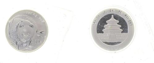 China 10 Yuan Panda 2003 Proof Unze Silver Originalkapsel..., Timbres & Monnaies, Monnaies | Amérique, Envoi