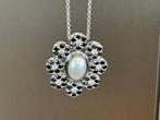 Collier - 18 carats Or blanc - 4.48ct. tw. Perle - Diamant, Nieuw