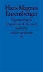 Zu große Fragen 9783518124956 Hans Magnus Enzensberger, Boeken, Verzenden, Gelezen, Hans Magnus Enzensberger