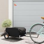 vidaXL Fietstrailer 30 kg ijzer zwart, Fietsen en Brommers, Verzenden, Nieuw