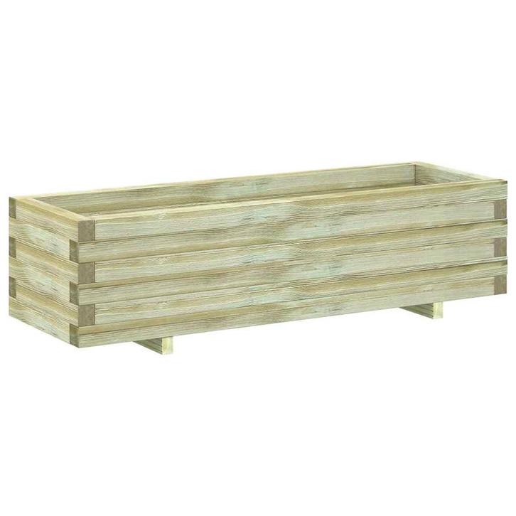 vidaXL Plantenbak verhoogd rechthoekig 120x40x30 cm hout, Tuin en Terras, Bloempotten, Nieuw, Verzenden