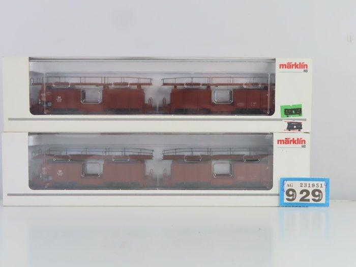 Märklin H0 - 46131 - Modeltrein goederenwagon (2) - 2, Hobby en Vrije tijd, Modeltreinen | H0