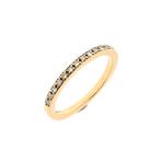 Gouden rijring met diamant | 0,13 ct. (Alle Gouden sieraden), Handtassen en Accessoires, Ringen, Gebruikt, Overige kleuren, Ophalen of Verzenden