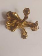 Handmade - Broche - Flore - 9 kt. Geel goud - De gouden, Handtassen en Accessoires, Antieke sieraden