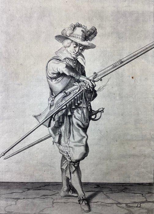 Jacques De Gheyn II (1565-1629) - Soldato con moschetto, Antiek en Kunst, Antiek | Overige Antiek