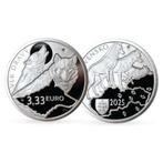 Slowakije. 3,33 Euro 2025 3 oz Slovakia Fauna and Flora