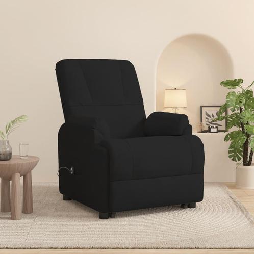 vidaXL Sta-op-stoel verstelbaar kunstsuède zwart, Huis en Inrichting, Fauteuils, Nieuw, Verzenden